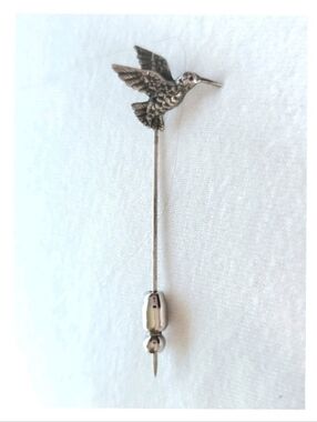 James Avery Hummingbird 925 Sterling Silver Hat Stick Pin Vintage Collectible